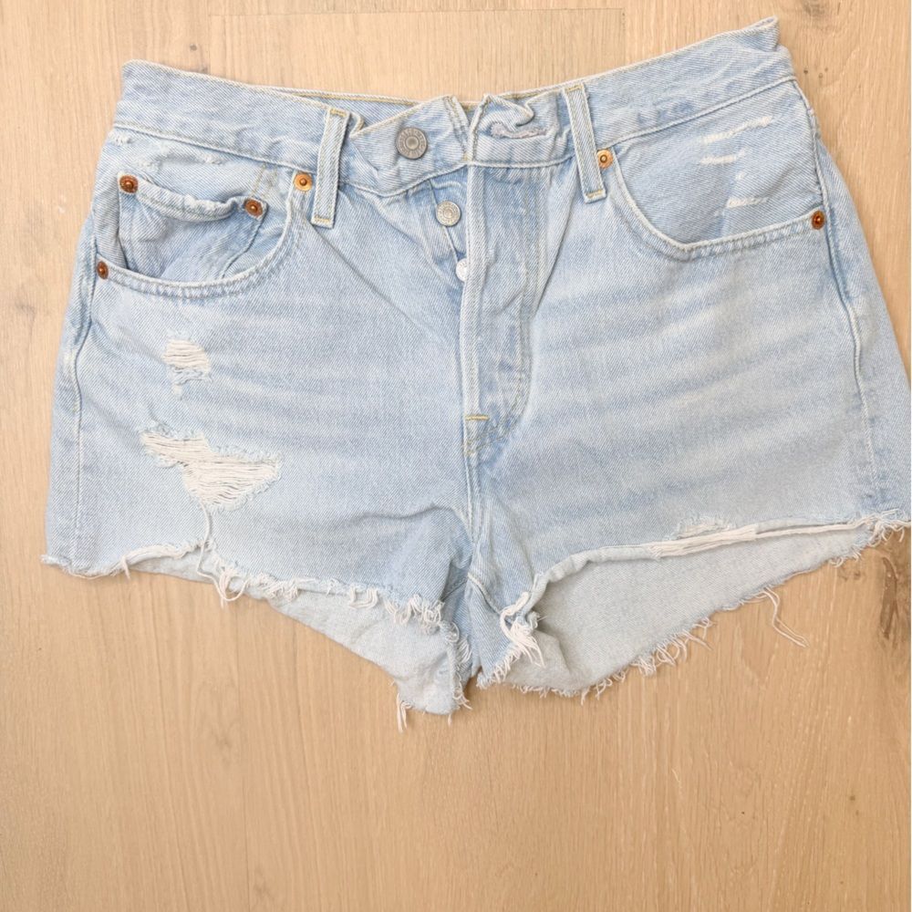 LEVI’S 501 Jean Shorts Size 27 - Picture 4 of 9